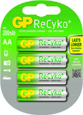 BGPREC210AA-BL4 GP RECYKO NIMH AA/2100MAH BL4